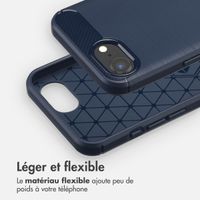 imoshion Coque Brushed Apple iPhone 16e - Bleu foncé