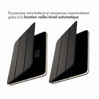 Accezz Coque tablette trifold en cuir Apple iPad 11 (2025) 11 pouces A16 / iPad 10 (2022) 10.9 pouces - Noir
