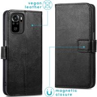 imoshion Étui de télephone portefeuille Xiaomi Redmi Note 10 (4G) / Note 10S - Noir