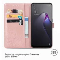 imoshion Etui de téléphone portefeuille Mandala Oppo Reno 8 5G - Rose Dorée