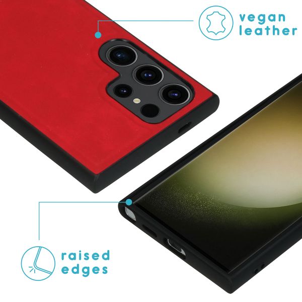 imoshion Etui de télephone luxe 2-en-1 amovible Samsung Galaxy S24 Ultra - Rouge