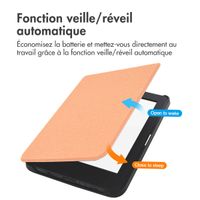 imoshion Étui de liseuse portefeuille Canvas Kobo Nia - Peach