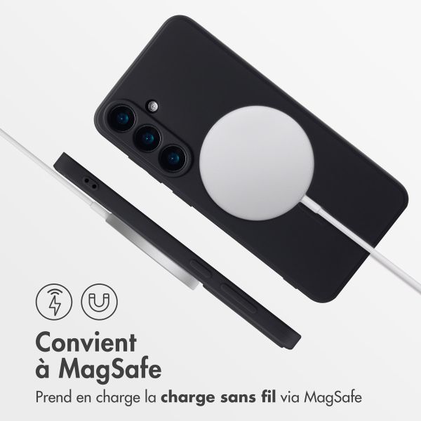 imoshion Coque Couleur avec MagSafe Samsung Galaxy S25 Plus - Noir