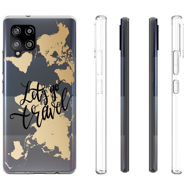 imoshion Coque Design Samsung Galaxy A42 - Let's Go Travel / Noir