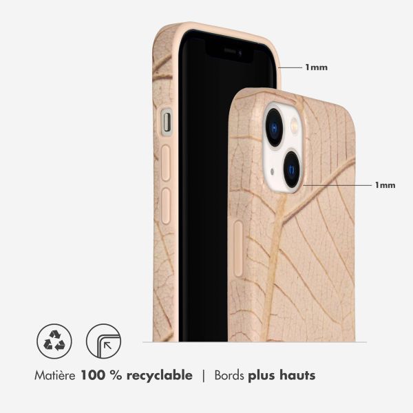 Selencia Aurora Coque Fashion iPhone 13 - ﻿Coque durable - 100 % recyclée - Earth Leaf Beige