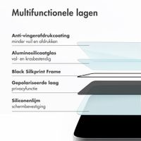 Accezz Protection d'écran en verre trempé avec filtre de confidentialité + Applicateur Apple iPhone 17 Pro Max