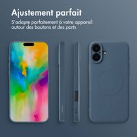 imoshion Coque Couleur avec MagSafe iPhone 16 Plus - Bleu foncé