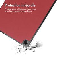imoshion Coque tablette Trifold Samsung Galaxy Tab A11 Plus - Bordeaux