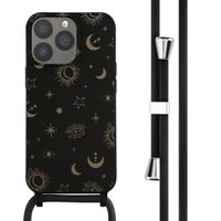 imoshion Coque design en silicone avec cordon Apple iPhone 13 Pro - Sky Black