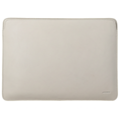 Accezz Leather Pochette ordinateur le Apple MacBook 13 pouces - Beige