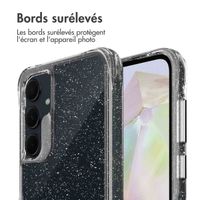 imoshion Coque arrière transparente Pailletée Samsung Galaxy A35 - Argent