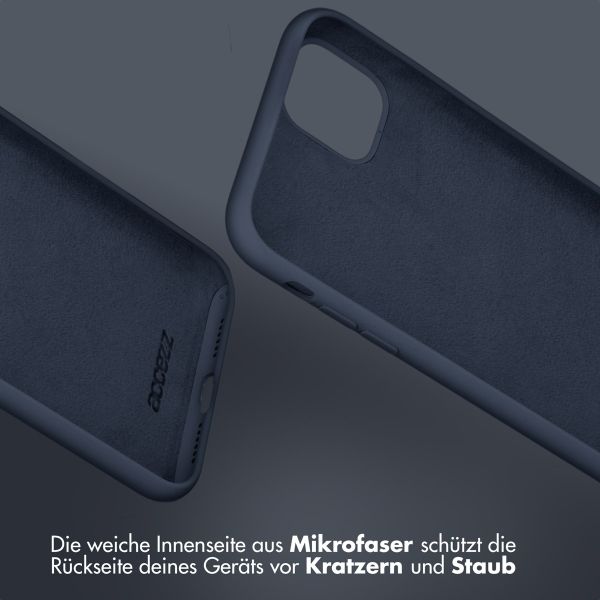 Accezz Coque Liquid Silicone Google Pixel 7 Pro - Bleu foncé