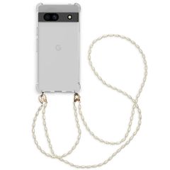 imoshion Coque avec dragonne + bracelet - Perles Google Pixel 7a - Transparent
