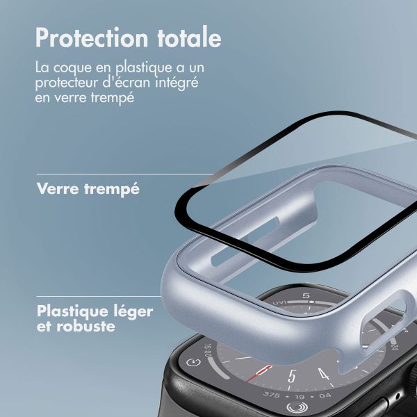 imoshion Coque rigide à couverture complète Apple Watch 7 / 8 / 9 - 41 mm - Argent