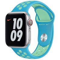 Apple Bracelet Nike Sport Apple Watch Series 1 t/m 9 / SE (38/40/41 mm) | Series 10 / 11 (42 mm) - Chlorine Blue/Green Glow