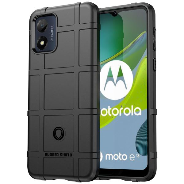 imoshion Coque Rugged Shield Motorola Moto E13 - Noir