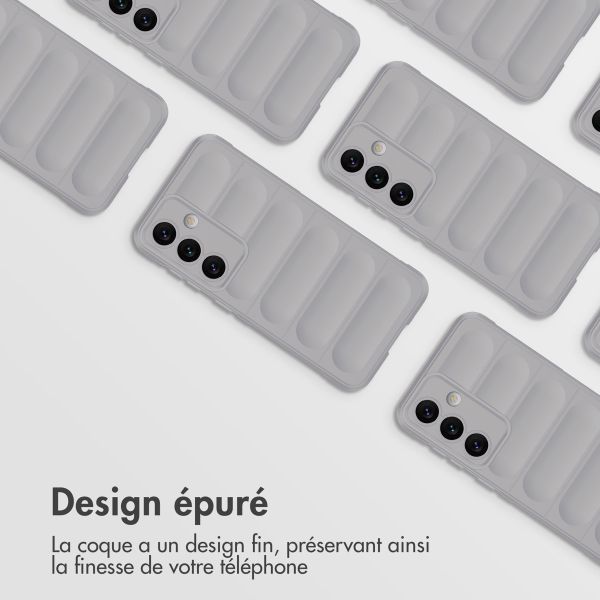 imoshion Coque arrière EasyGrip Samsung Galaxy S24 - Gris