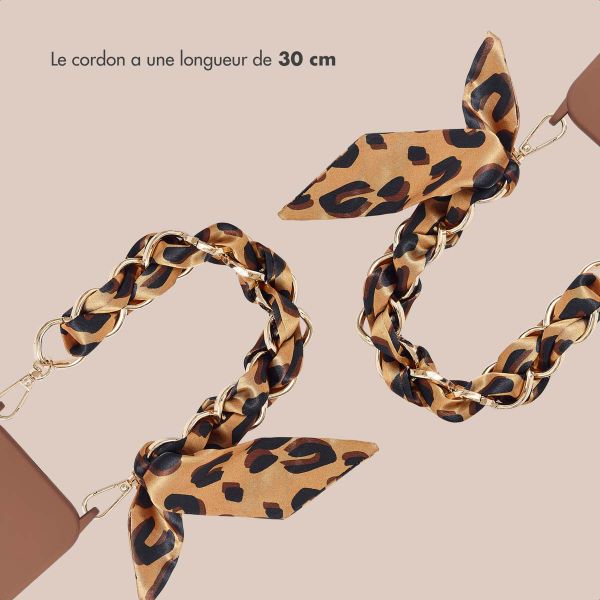 Selencia Bracelet de luxe avec écharpe - Marron