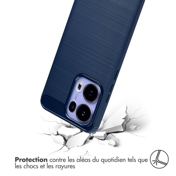 imoshion Coque Brushed Oppo Reno 13 Pro - Bleu foncé