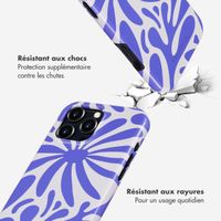 Selencia Coque arrière Vivid avec MagSafe Apple iPhone 16 Pro Max - Modern Bloom Sapphire Blue