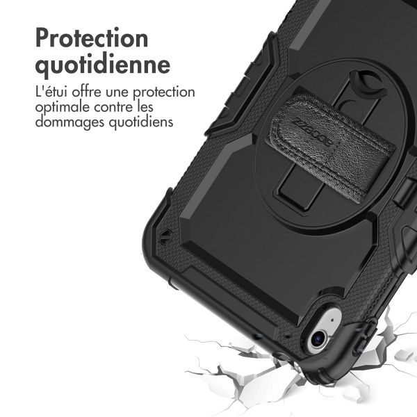 Accezz Coque arrière Defender XT Apple iPad 11 (2025) 11 pouces A16 / iPad 10 (2022) 10.9 pouces - Noir