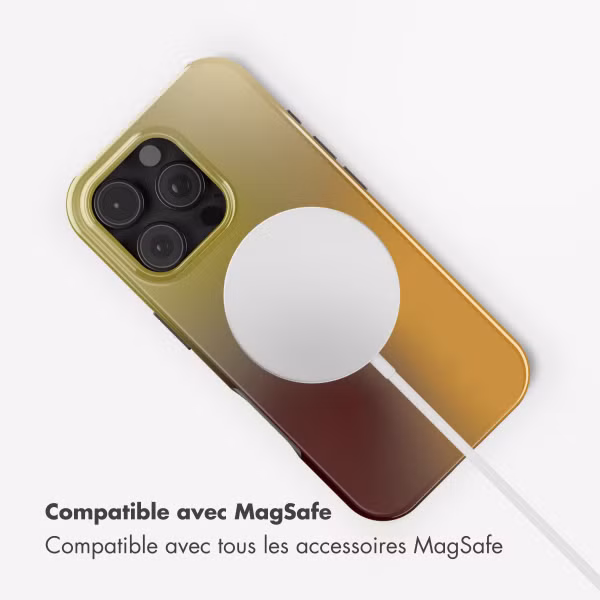 Selencia Coque arrière Vivid avec MagSafe Apple iPhone 16 Pro Max - Gradient Olive Dust