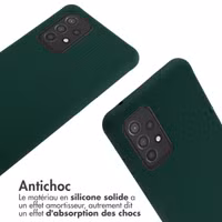 imoshion Coque en silicone avec cordon Samsung Galaxy A52(s) (5G/4G) - Vert foncé
