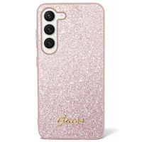 Guess Coque Glitter Flakes Samsung Galaxy S24 Ultra - Rose