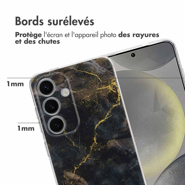 imoshion Coque Design Samsung Galaxy S25 - Black Marble