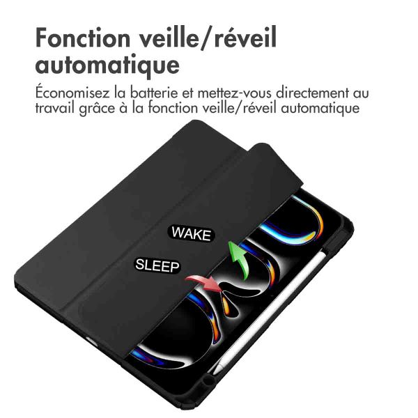 imoshion Coque tablette rigide Trifold Apple iPad Pro 11 (2024) M4 - Noir