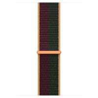 Apple Bracelet Sport Loop Apple Watch Series 1 t/m 11 / SE / Ultra (44/45/46/49 mm) - Dark Cherry/Forest Green