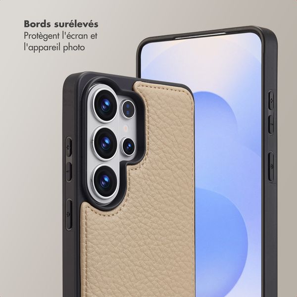 Selencia Coque de télephone Nova avec cordon et porte-cartes Samsung Galaxy S26 Ultra - Beige
