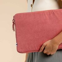 Selencia Pochette ordinateur Corduroy 15-16 pouces - Old Pink