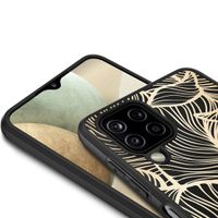 imoshion Coque Design Samsung Galaxy A12 - Golden Leaves