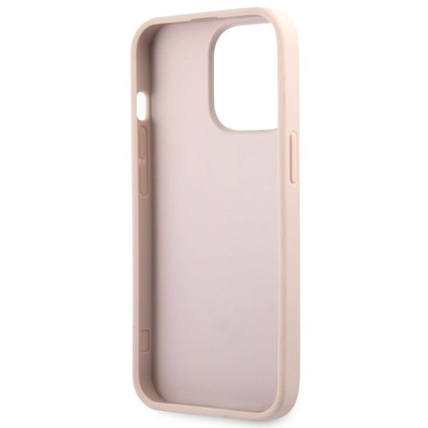 Guess Coque 4G Metal Logo Backcover iPhone 13 - Rose / Dorée