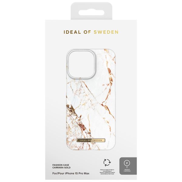 iDeal of Sweden Coque Fashion MagSafe Apple iPhone 15 Pro Max - Carrara Gold