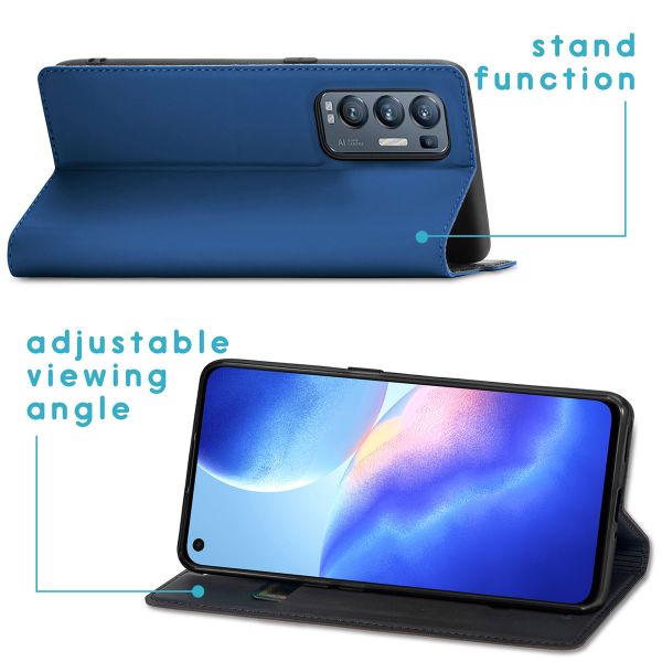 imoshion Étui de téléphone Slim Folio Oppo Find X3 Neo - Bleu foncé