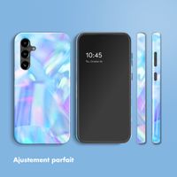 Selencia Coque arrière Vivid Samsung Galaxy S23 FE - Holographic Blue Dream