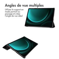 imoshion Coque tablette Trifold Samsung Galaxy Tab S10 Plus / Tab S9 FE Plus / Tab S9 Plus - Noir
