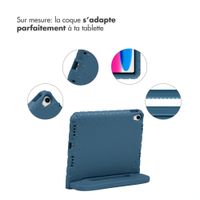 imoshion Coque kidsproof avec poignée Apple iPad 11 (2025) 11 pouces A16 / iPad 10 (2022) 10.9 pouces - Bleu foncé