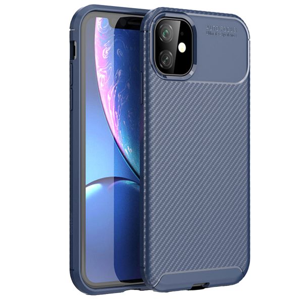 imoshion Coque silicone Carbon iPhone 11 - Bleu