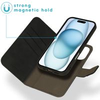 imoshion Etui de télephone luxe 2-en-1 amovible Apple iPhone 16 - Noir