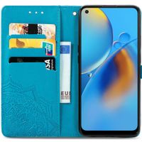 imoshion Etui de téléphone Mandala Oppo A74 (4G) - Turquoise