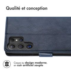 imoshion Étui de télephone portefeuille Samsung Galaxy S25 Ultra - Bleu foncé