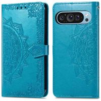 imoshion Etui de téléphone portefeuille Mandala Google Pixel 9 / 9 Pro - Turquoise