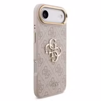 Guess Coque 4G Metal Logo Backcover Apple iPhone Air - Gold Edge - Pink