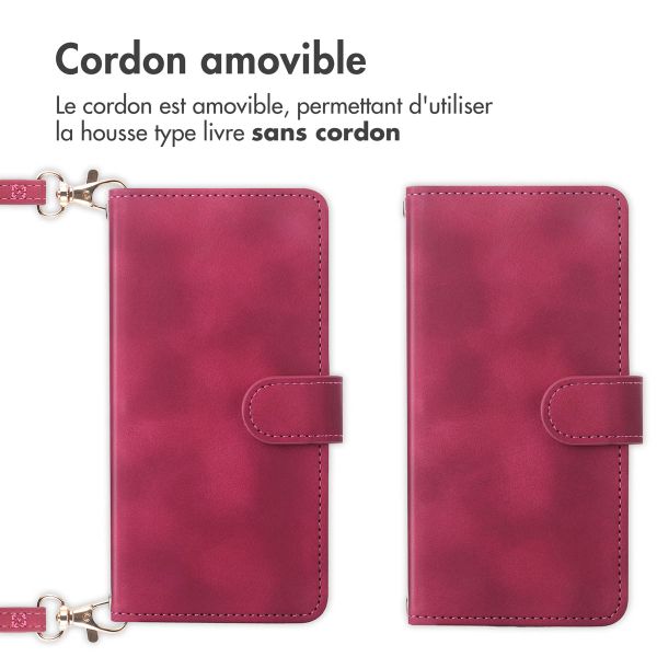 imoshion Etui de télephone portefeuille avec cordon Xiaomi 15T Pro - Rouge