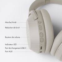 Selencia Casque sans fil Urban Play - Réduction active du bruit (ANC) - Avec étui de rangement - Melody Mist