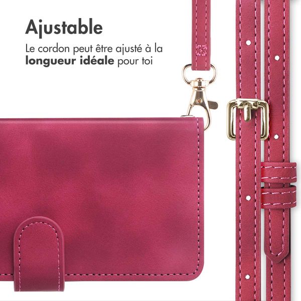 imoshion Etui de télephone portefeuille avec cordon Samsung Galaxy A17 (5G) - Rouge