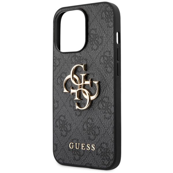 Guess Coque 4G Metal Logo Backcover Apple iPhone 13 Pro - Gris